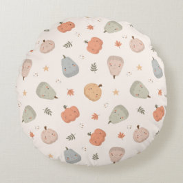 Patrón de calabaza cuta feliz - Funda de almohada