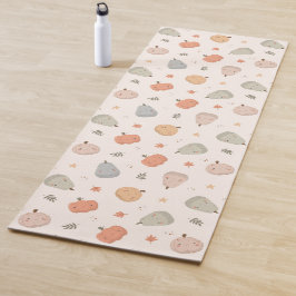 Patrón De Calabaza Cuta Feliz - Yoga Mat