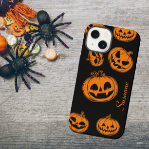 Patrón de calabaza de Halloween Teléfono 15 Funda
