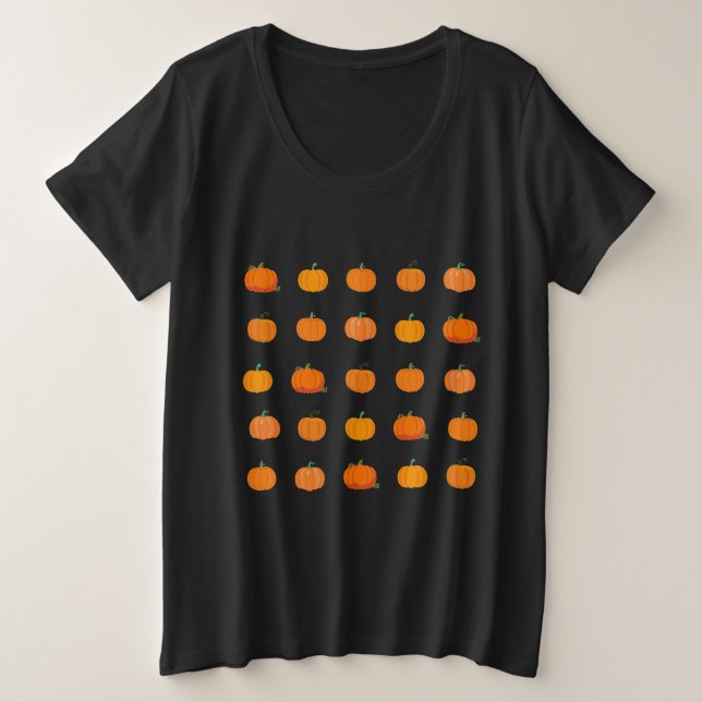 Patrón de Calabazas Naranjas (Anverso del diseño)