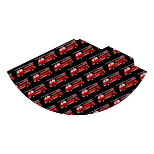 Patrón de camión de bomberos Gorra de Fiesta negro