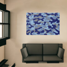 Patrón de camuflaje azul