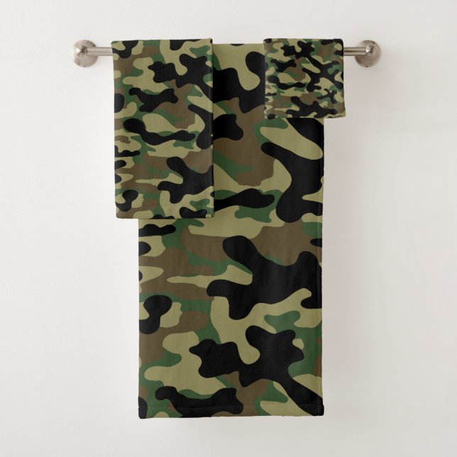 Patrón de camuflaje militar de bosque  (In situ)