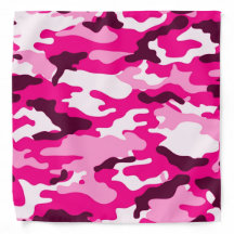 Patrón de camuflaje rosa Bandana