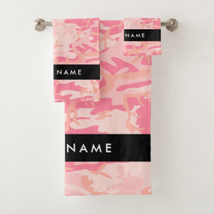 Patrón de camuflaje rosa, su nombre, personalizar