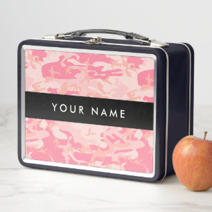 Patrón de camuflaje rosa, tu nombre, Personalizabl