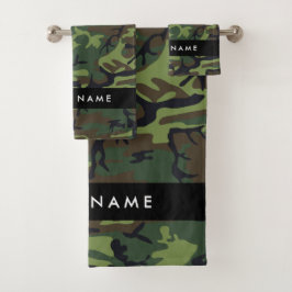 Patrón de camuflaje verde, nombre, personalización