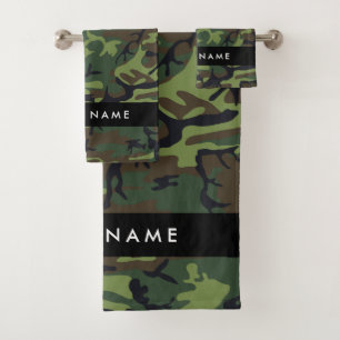 Patrón de camuflaje verde, nombre, personalización