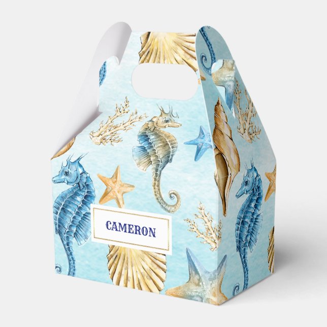 Patrón de castillos de playa Cajas favoritas de bo (Front Side)