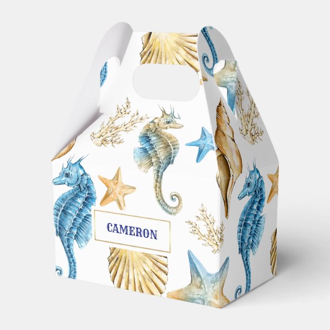 Patrón de castillos de playa Cajas favoritas de bo (Front Side)