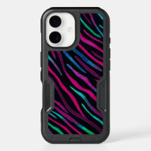 Patrón de cebra de Neon Noir