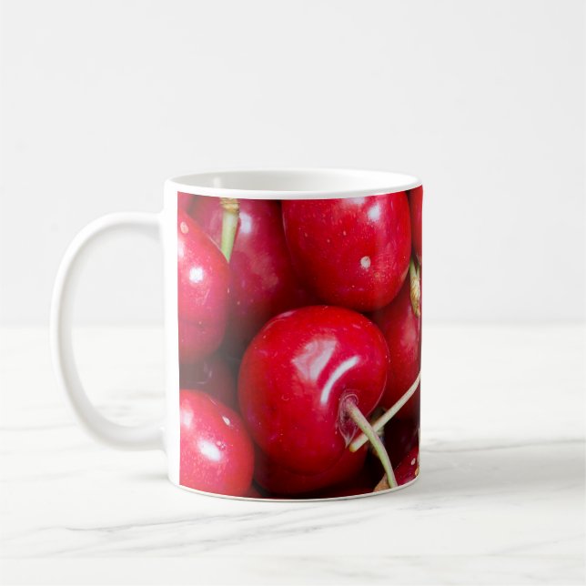 Patrón de cerezo dulce taza de café (Izquierda)
