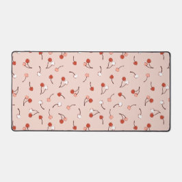 Patrón de cerezo rosa lindo tapete estético