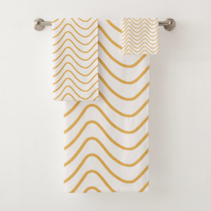 Patrón De Chevron Amarillo Y Crema Zigzag