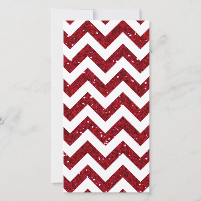 Patrón de Chevron con Purpurina Roja (Anverso)