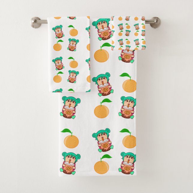 patrón de chica de anime kawaii (In situ)