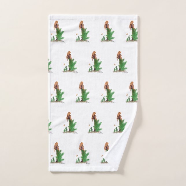 Patrón de Chica de pinzas de la mochila de la cabe (Toalla de mano)