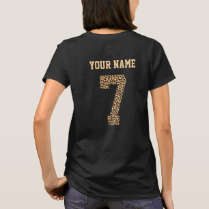 Patrón de chita personalizado número 7 camiseta