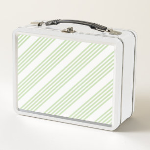 Patrón de cinco rayas verde claro y blanco