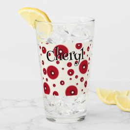 Patrón de círculo caprichoso con puntos rojos marf