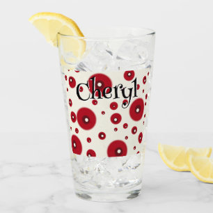 Patrón de círculo caprichoso con puntos rojos marf