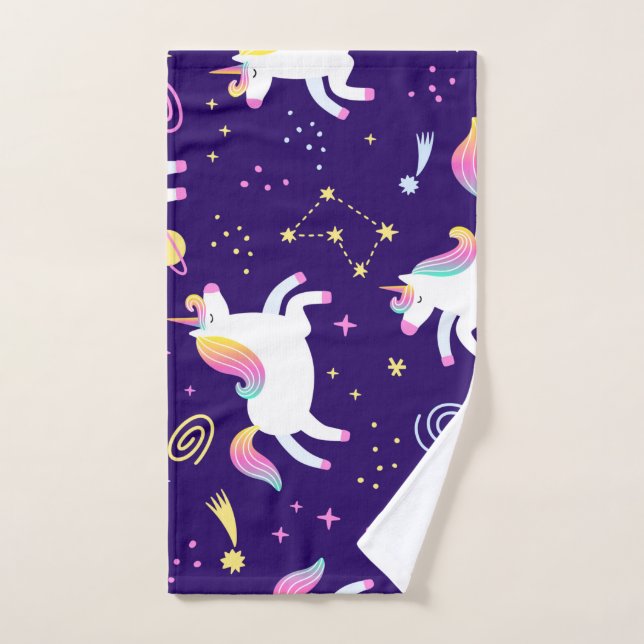 Patrón de club de fans de Unicorn (Toalla de mano)