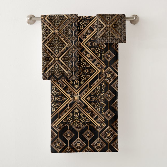 Patrón de cobre de bronce dorado (In situ)