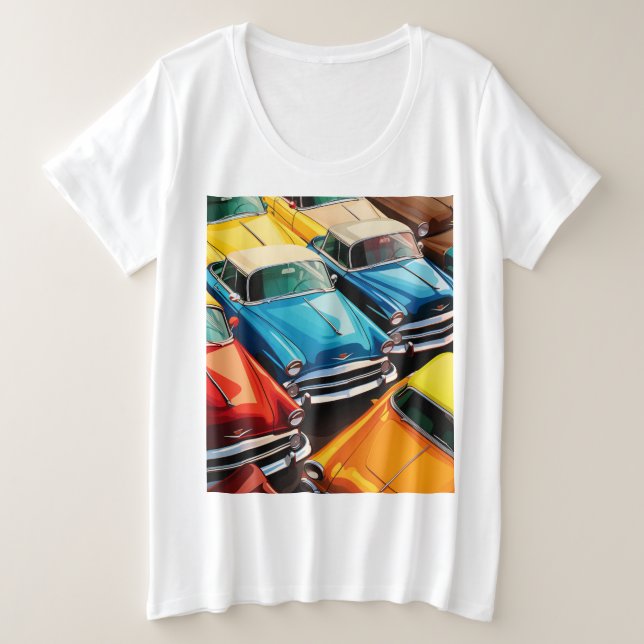 Patrón de Coches Clásicos (Anverso del diseño)