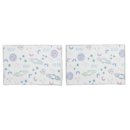 Patrón de cohetes espaciales recortados | Funda de