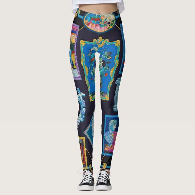 Patrón de colección Versace picasso Leggings (Anverso)