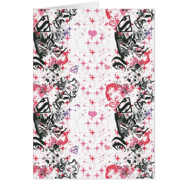 Patrón de Collage de superchica (Frente)