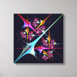 Patrón de color de arte de color rosa floral moder