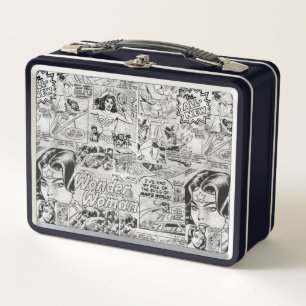 Patrón de cómic vintage de Wonder Woman
