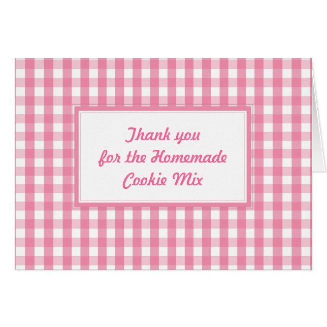 Patrón de comprobación de Gingham rosa (Anverso (Horizontal))