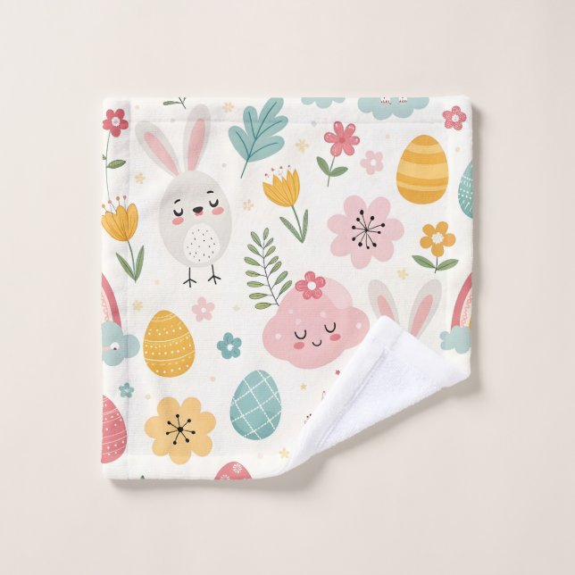 Patrón de conejo de Pascua (Toallita)