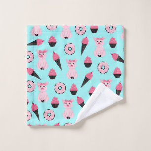 Patrón de cono de crema de helado de donut de ment