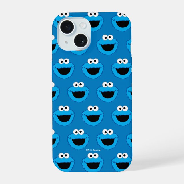 Patrón de Cookie Monster sonriente (Reverso )
