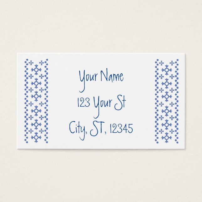 Patrón de copos de nieve azules, Thunder_Cove (Frente)