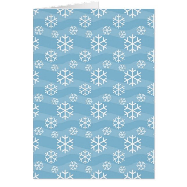 Patrón de copos de nieve blancos de Navidad festiv (Frente)