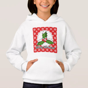 Patrón de copos de nieve blancos rojos - Feliz Nav
