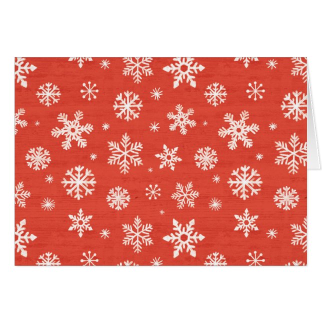 Patrón de copos de nieve de los navidades (Anverso (Horizontal))