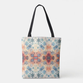 Patrón de copos de nieve vintage - Bolsa de mano