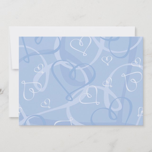 Patrón de corazón azul (Anverso)