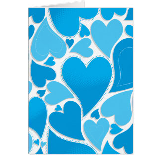 Patrón de corazón azul
