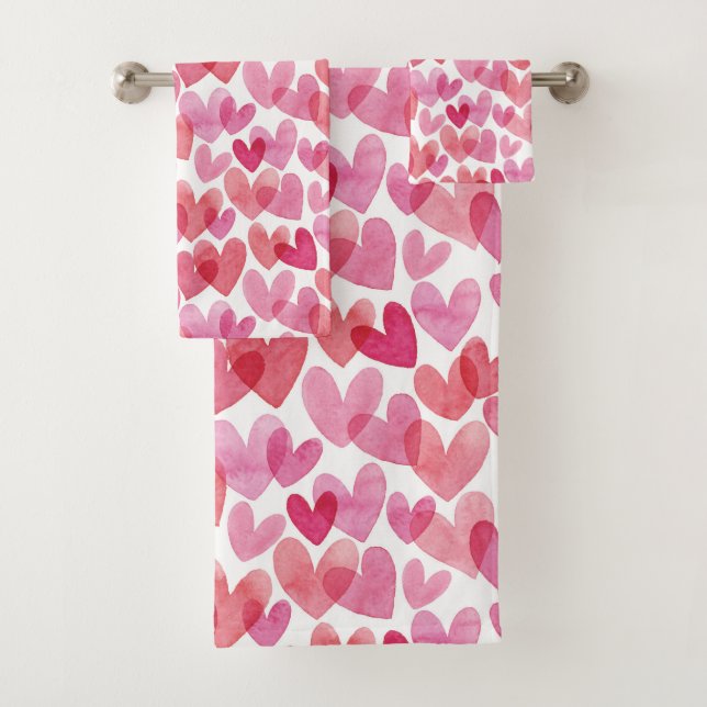 Patrón de Corazón de Acuarela (In situ)