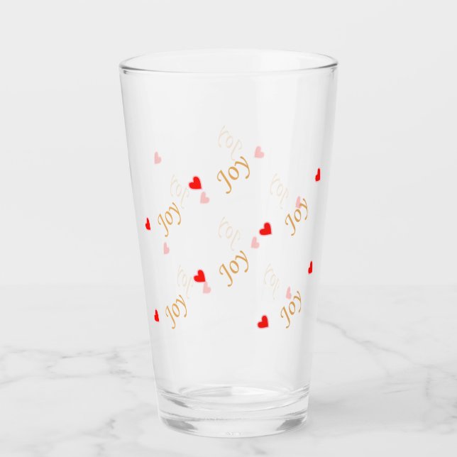 Patrón de corazón de alegría lindo (Anverso)