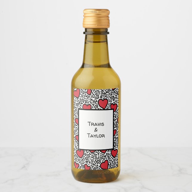 Patrón de corazón de arte pop (Anverso)