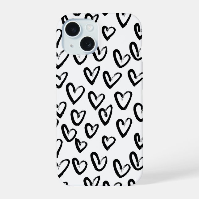 Patrón de corazón de pincelada (Reverso )