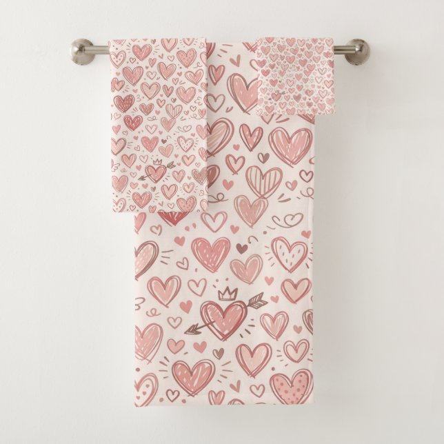 Patrón de corazón dibujado a mano (In situ)