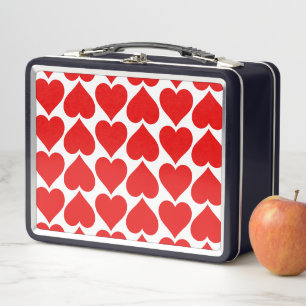 Patrón de corazón rojo, romántico, amor